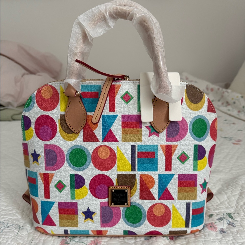 Dooney & Bourke zip satchel NWT